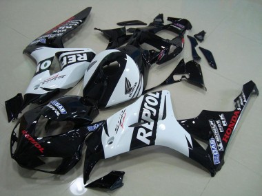 Schwarz Weiß Repsol CBR 1000 RR 2006-2007 Verkleidungen