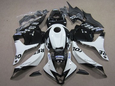 Schwarz Weiß Repsol CBR 600 RR 2009-2012 Verkleidungen