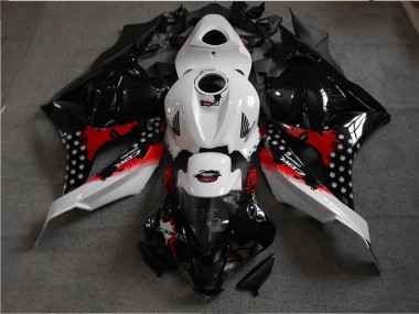 Schwarz Weiß Rot CBR 600 RR 2009-2012 Verkleidungen