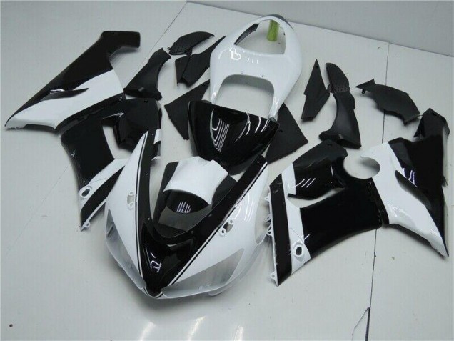 Schwarz Weiß ZX6R 2005-2006 Verkleidungen Schwarz Weiß ZX6R 2005-2006 Verkleidungen