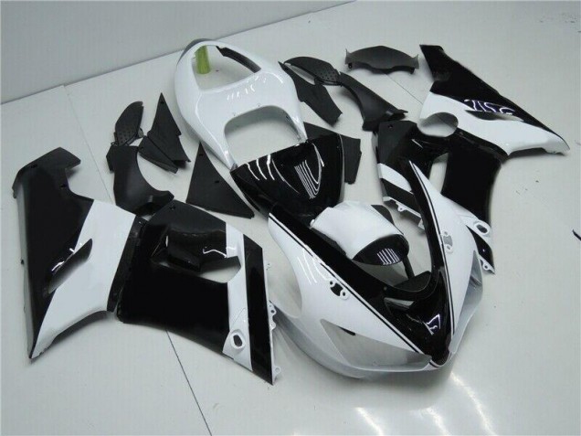 Schwarz Weiß ZX6R 2005-2006 Verkleidungen Schwarz Weiß ZX6R 2005-2006 Verkleidungen
