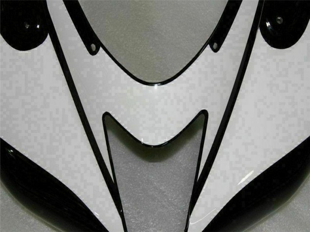 Schwarz Weiß ZX6R 2007-2008 Verkleidung