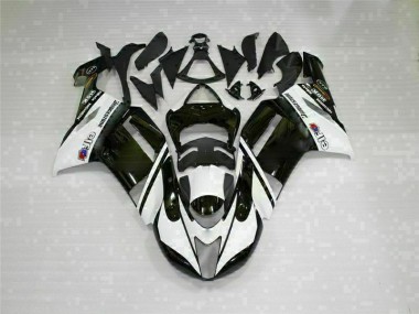 Schwarz Weiß ZX6R 2007-2008 Verkleidung