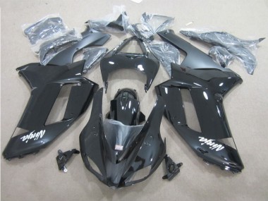 Schwarz Weiß ZX6R 2007-2008 Verkleidungen
