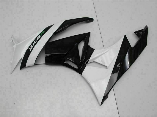 Schwarz Weiß ZX6R 2009-2012 Verkleidungen