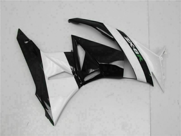 Schwarz Weiß ZX6R 2009-2012 Verkleidungen