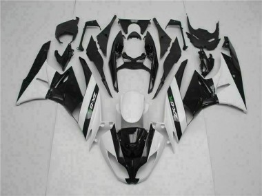Schwarz Weiß ZX6R 2009-2012 Verkleidungen