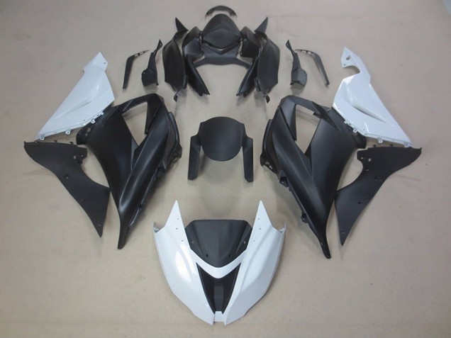 Schwarz Weiß ZX6R 2013-2018 Verkleidung Schwarz Weiß ZX6R 2013-2018 Verkleidung