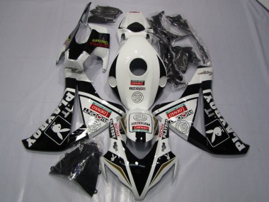Schwarz Weißer Denso Playboy CBR 1000 RR 2008-2011 Verkleidungen