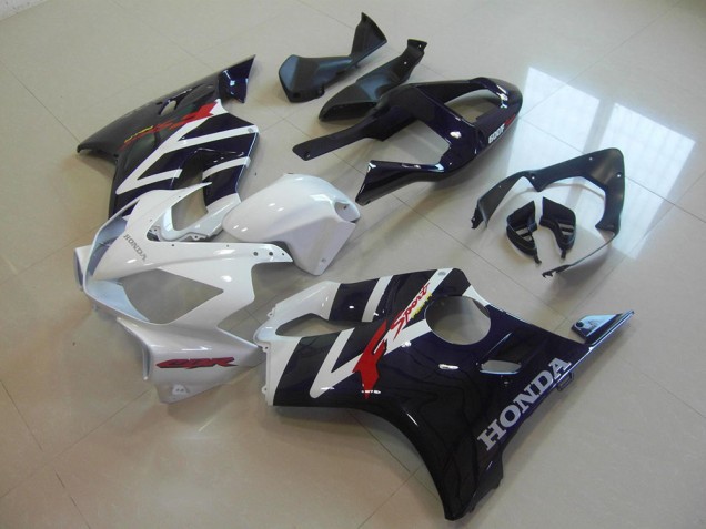 Schwarz Weißer F Sport CBR 600 F4i 2001-2003 Verkleidungen Schwarz Weißer F Sport CBR 600 F4i 2001-2003 Verkleidungen