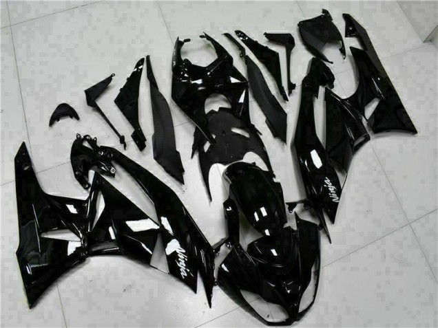 Schwarz Weißer Ninja ZX6R 2009-2012 Verkleidungen Schwarz Weißer Ninja ZX6R 2009-2012 Verkleidungen