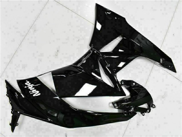 Schwarz Weißer Ninja ZX6R 2009-2012 Verkleidungen Schwarz Weißer Ninja ZX6R 2009-2012 Verkleidungen