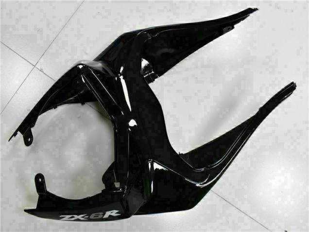 Schwarz Weißer Ninja ZX6R 2009-2012 Verkleidungen Schwarz Weißer Ninja ZX6R 2009-2012 Verkleidungen