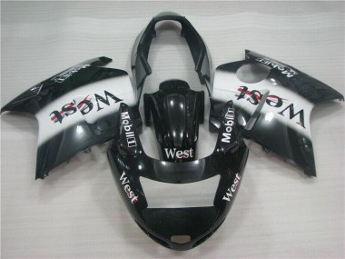 Schwarz Weißes Westmuster CBR 1100 XX 1996-2007 Verkleidungen