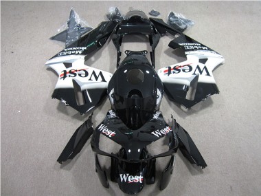 Schwarz Weißes Westmuster CBR 600 RR 2005-2006 Verkleidungen