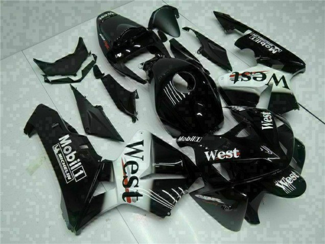 Schwarz West CBR 600 RR 2005-2006 Verkleidungen Schwarz West CBR 600 RR 2005-2006 Verkleidungen