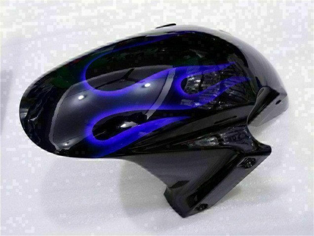 Schwarz mit Blaur Flamme CBR 600 RR 2003-2004 Verkleidungen Schwarz mit Blaur Flamme CBR 600 RR 2003-2004 Verkleidungen