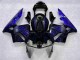Schwarz mit Blaur Flamme CBR 600 RR 2003-2004 Verkleidungen Schwarz mit Blaur Flamme CBR 600 RR 2003-2004 Verkleidungen