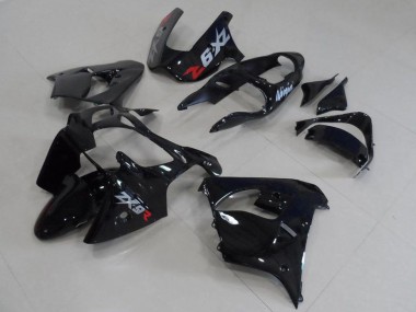 Schwarz mit grauen Aufklebern ZX9R 2000-2001 Verkleidungen