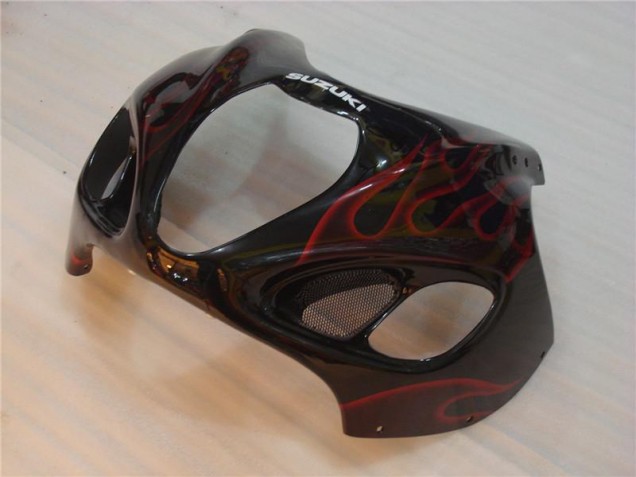 Schwarz rote Flamme GSXR 1300 Hayabusa 1996-2007 Verkleidung Schwarz rote Flamme GSXR 1300 Hayabusa 1996-2007 Verkleidung
