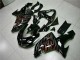 Schwarz rote Flamme ZX10R 2006-2007 Verkleidung Schwarz rote Flamme ZX10R 2006-2007 Verkleidung