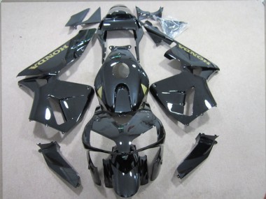 Schwarz und Gold Aufkleber CBR 600 RR 2003-2004 Verkleidungen