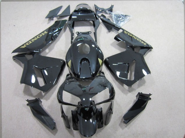 Schwarz und Gold Aufkleber CBR 600 RR 2003-2004 Verkleidungen Schwarz und Gold Aufkleber CBR 600 RR 2003-2004 Verkleidungen