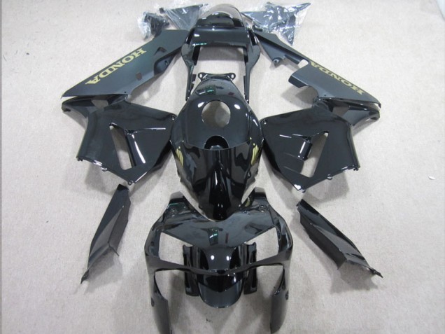 Schwarz und Gold Aufkleber CBR 600 RR 2003-2004 Vollverkleidung Schwarz und Gold Aufkleber CBR 600 RR 2003-2004 Vollverkleidung