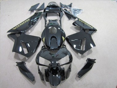 Schwarz und Gold Aufkleber CBR 600 RR 2005-2006 Verkleidungen