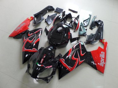 Schwarz und Rot RS 125 2006-2011 Verkleidung