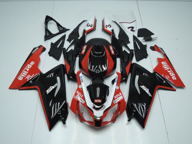 Schwarz und Rot RS 125 2006-2011 Verkleidungen