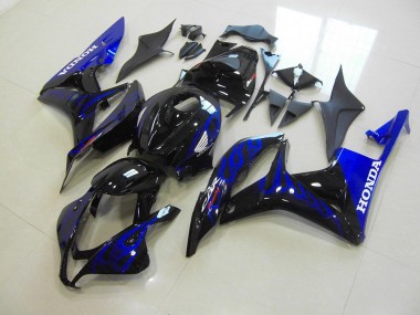Schwarze Blau Flamme CBR 600 RR 2007-2008 Verkleidungen