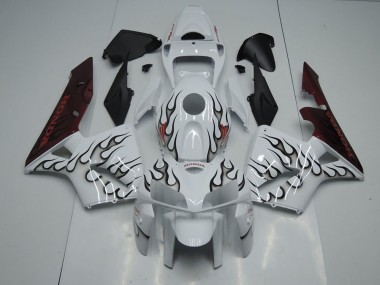 Schwarze Flamme CBR 600 RR 2005-2006 Verkleidungen