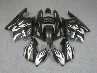 Schwarze Weiße Flamme CBR 600 F3 1995-1998 Verkleidungen