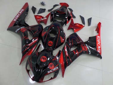 Schwarzer Bacardi CBR 1000 RR 2006-2007 Verkleidungen