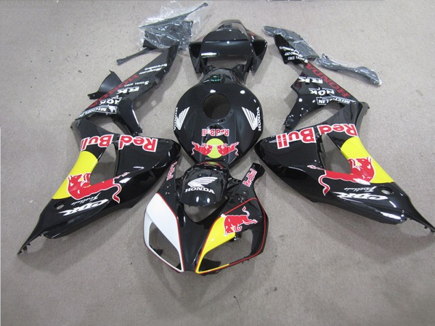 Schwarzer Rot Bull CBR 1000 RR 2006-2007 Verkleidung Schwarzer Rot Bull CBR 1000 RR 2006-2007 Verkleidung