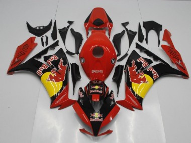 Schwarzer Rot Bull CBR 1000 RR 2012-2016 Verkleidungen