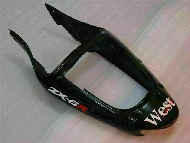 Schwarzer West Ninja ZX6R 2000-2002 Verkleidungen Schwarzer West Ninja ZX6R 2000-2002 Verkleidungen