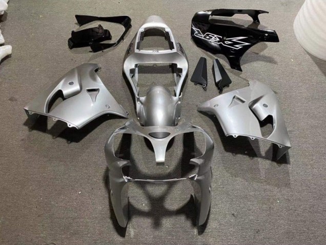 Silber Glänzend Schwarz ZX9R 2002-2003 Verkleidungen