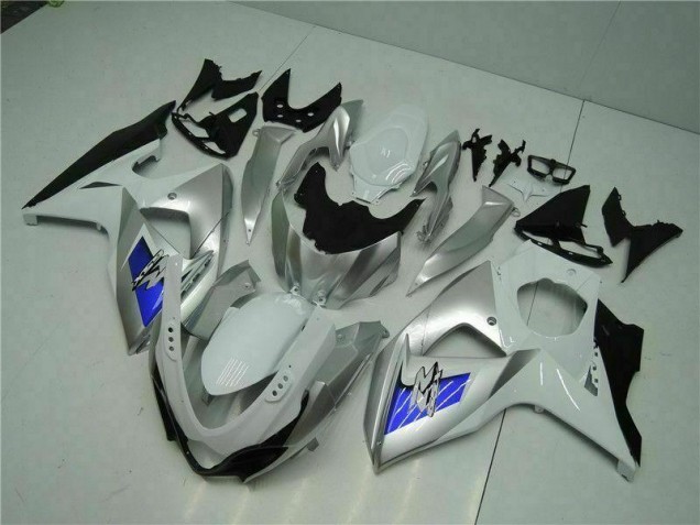Silber Weiß GSXR 1000 K9 2009-2016 Verkleidungen