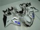 Silber Weiß GSXR 1000 K9 2009-2016 Verkleidungen