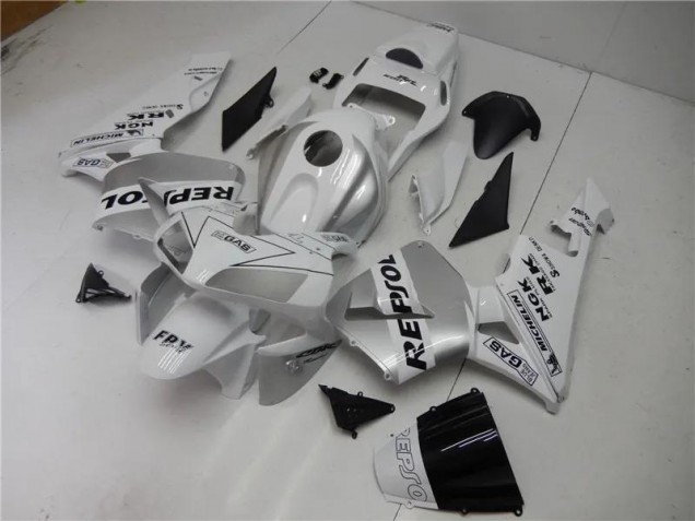 Silber Weiß Schwarz Repsol CBR 600 RR 2003-2004 Verkleidungen Silber Weiß Schwarz Repsol CBR 600 RR 2003-2004 Verkleidungen