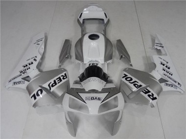Silver Weiß Schwarz Repsol CBR 600 RR 2003-2004 Verkleidungen