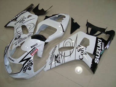 Weiß Alstare Motul GSXR 750 K1 K2 K3 2001-2003 Verkleidungen
