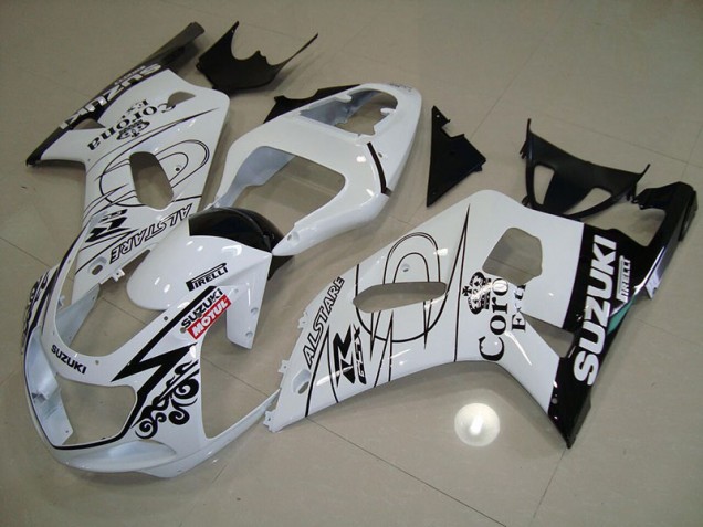 Weiß Alstare Motul GSXR 750 K1 K2 K3 2001-2003 Verkleidungen