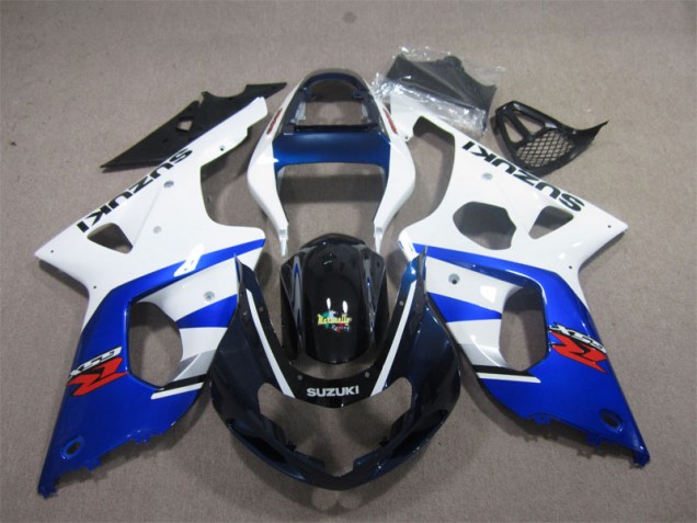 Weiß Blau GSXR 1000 K1 2000-2002 Verkleidungen Weiß Blau GSXR 1000 K1 2000-2002 Verkleidungen