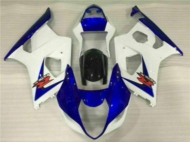Weiß Blau GSXR 1000 K3 2003-2004 Verkleidungen