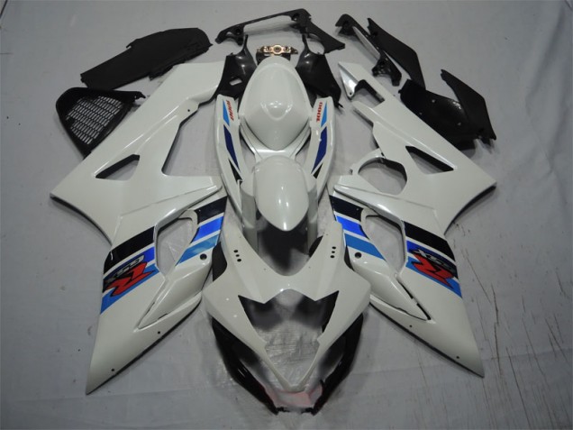 Weiß Blau GSXR 1000 K5 2005-2006 Verkleidung Weiß Blau GSXR 1000 K5 2005-2006 Verkleidung