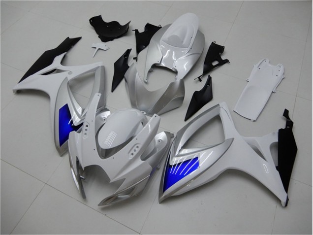 Weiß Blau GSXR 600 / 750 K6 2006-2007 Verkleidung Weiß Blau GSXR 600 / 750 K6 2006-2007 Verkleidung