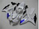 Weiß Blau GSXR 600 / 750 K6 2006-2007 Verkleidung Weiß Blau GSXR 600 / 750 K6 2006-2007 Verkleidung